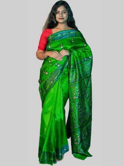 green-baluchari-saree-image-two