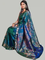 peacock-green-swarnachari-saree-image-four